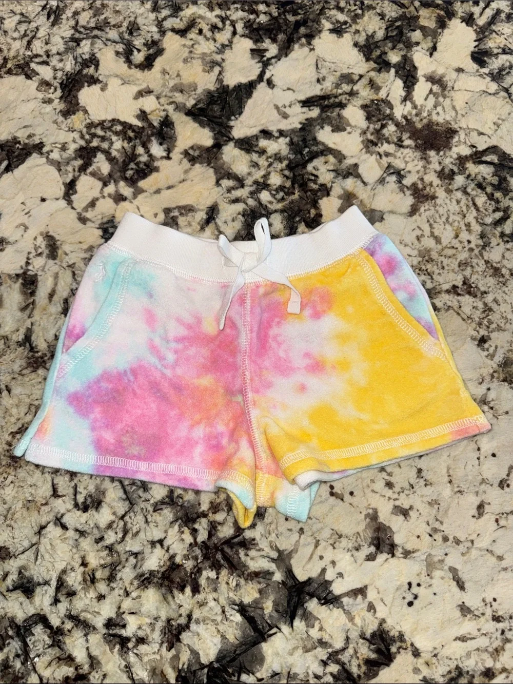 Ralph Lauren Tie-Dye Cotton Shorts - Pastel Multi-Brand New